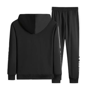 Custom Logo <b>White</b> Plain Jogger Sportswear Sets Unisex Blank Sweat Jogging Sweatsuit Men Track suit - Product Image 6