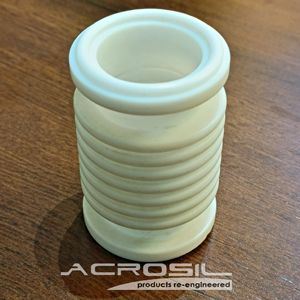 Joint de soufflet en PTFE blanc de haute durabilité pour pipeline de transfert de produits chimiques Durable pour des températures élevées avec service de coupe - Product Image 2