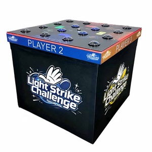 Machine <span class=keywords><strong>de</strong></span> jeu d'arcade <span class=keywords><strong>de</strong></span> défi <span class=keywords><strong>de</strong></span> réaction lumineuse Fast Reaction 4 Player Race to 100" pour la location d'événements <span class=keywords><strong>de</strong></span> carnaval et le team building - Product Image 2