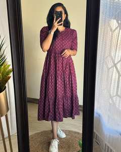 Diseñador de seda impreso Georgette mujer de una pieza cosido completo manga de lujo estilo indio Salwar bodas fiestas adultos todos - Product Image 1