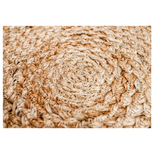 Sets de dessous-de-plat ronds en jute tressée faits à la main 35 cm - Naturels et écologiques pour la table, réversibles, style rustique bohème, vente en gros - Product Image 5