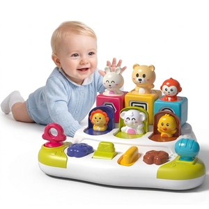 Jouet éducatif sensoriel <span class=keywords><strong>Montessori</strong></span> en plastique personnalisé pour animaux, jouet pop-up pour nourrissons et tout-petits, apprentissage précoce, entraînement à la logique, cadeau - Product Image 1