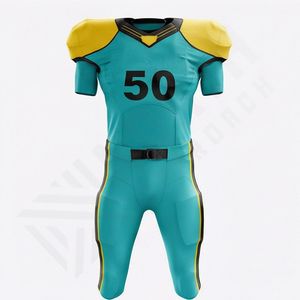 Nuevo Uniforme de Fútbol Americano Personalizado, Logotipo Personalizado Deportivo, 100% Poliéster, Corte Ajustado, Rendimiento Atlético, Equipo - Product Image 1