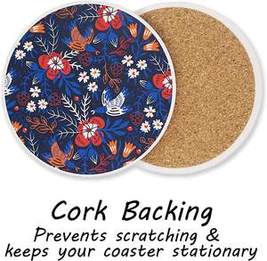 natural stone marble <b>coasters</b> for drinks luxury gold trim elegant - Product Image 5