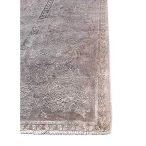 Aalam Hand Knotted Wool Silk Rugs Pink Purple Medallion Abstract Rectangle for Home Hallway-Pae-6130 Plush Living Room Carpet" - Product Image 4