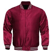 Blousons Bomber en Satin Brodé de Haute Qualité pour Hommes, Coupe Oversize, Hiver, Réversibles, Tissu Léger et Respirant, Décoration de Poches