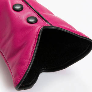 Custom Made Wholesale PU Leather Sheepskin Fur Fashion Heating Touch Screen <b>Men</b> Driving Causal Leather Daily Use <b>Gloves</b> - Product Image 6