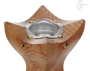 Brûleur d'encens en bois poli à la main avec un look élégant pour le yoga, la méditation, le spa et le soulagement du stress - Product Image 3