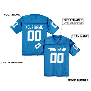 เสื้อฟุตบอลอเมริกัน2025ออกแบบได้ตามที่ต้องการเสื้อเจอร์ซีย์พิมพ์ลายปักแบบสั้นปรับแต่งได้ตามต้องการ - Product Image 6