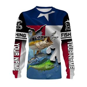 Maillot de pêche à manches longues, vente en gros, Sublimation, tournoi, unisexe, sweat à capuche de pêche à séchage rapide, chemises de Performance de pêche - Product Image 2