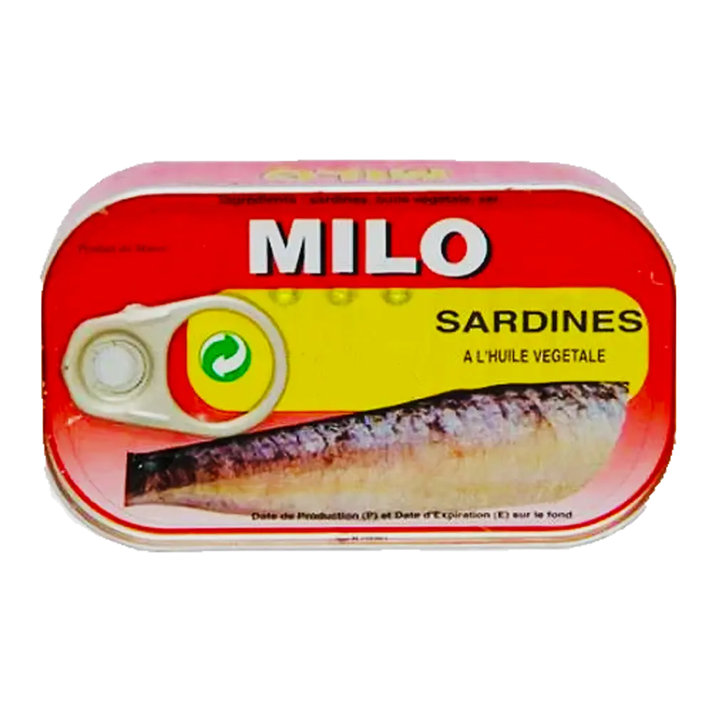 Sardine en conserve à l'huile végétale/125g Sardines en sauce tomate/Sardines en conserve Maquereau en saumure