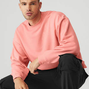 Sweat-shirt rose basique 3945 UNISEXE EN POLAR ÉPONGE À ÉPAULES DÉCHIRÉES - Product Image 3