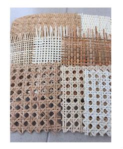 Wholesale Handmade <b>Rattan</b> <b>Roll</b> Weaving Mesh Raw <b>Rattan</b> Cane Webbing Materials 99 Gold Data Made in Vietnam - Product Image 2