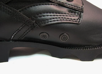 Bottes de travail en cuir à lacets pour hommes QUICK WAY INDUSTRIES - Coupe large, chaussures tactiques d'extérieur, noir et sable