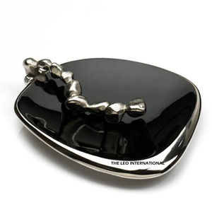 Porte-serviettes en métal en aluminium noir traditionnel support de rangement de table pour comptoirs de cuisine utilisation de la chambre intérieure Occasion de mariage - Product Image 1