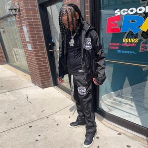 Survêtement coupe-vent personnalisé pour homme, survêtement coupe-vent pour homme, nouveau logo personnalisé, jogging réfléchissant en nylon - Product Image 2