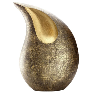 Silver Metal Teardrop Cremation Ashes Urn with Embossed Design Perfect for Mini <b>Keepsake</b> and Bulk Wholesale <b>Memorial</b> Supplies - Product Image 6
