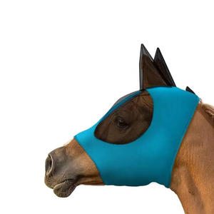 Venta caliente Personalización Sin Oreja Cubierta de cara de caballo estirable Nuevos productos de caballo Cubierta de cabeza para caballos Cubierta de cara - Product Image 6