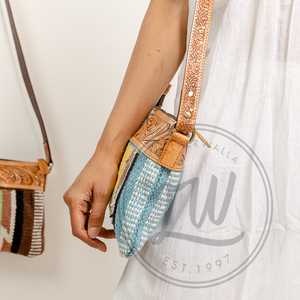 Women's Vintage Natural Cowhide Leather <b>Cross</b> Body Sling Bag Single Handle Adjustable Detachable Strap Waxy Finish <b>Chain</b> - Product Image 4