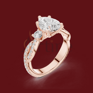 AILSA Bague en pierre précieuse de tanzanite véritable 10K en argent - Product Image 1