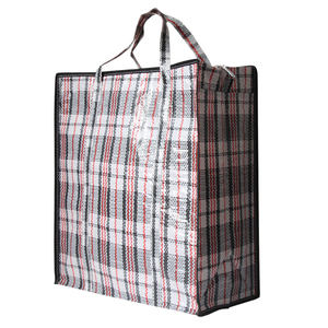 Recyclable Large Laminated PP Woven Shopping <b>Bag</b> with Zipper Closure Heavy Duty <b>Waterproof</b> Travel Storage <b>Bag</b> OEM Wholesale - Product Image 2