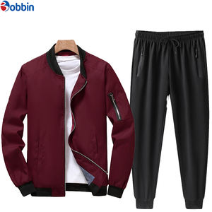 Conjunto Deportivo de Dos Piezas con Capucha, Personalizable con Logotipo, de Poliéster/Algodón, Secado Rápido, Cremallera Completa, Informal, para Gimnasio - Product Image 3