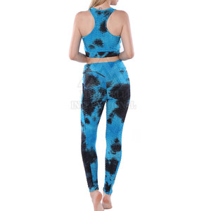 Venta directa de fábrica, conjunto de Yoga para mujer, ropa deportiva para entrenamiento, conjunto de Yoga para mujer, conjunto de Yoga de cintura alta para mujer - Product Image 3