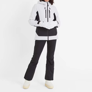 Conjunto de esquí ajustado para mujer, traje de invierno para exteriores, cortavientos, impermeable, con cremallera y aislamiento térmico para snowboard. - Product Image 2