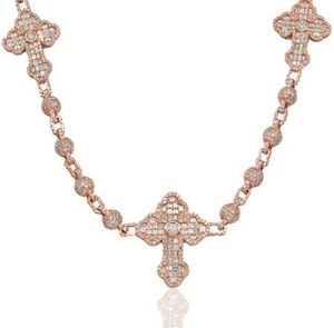 Collier pour homme en argent sterling 925, chaîne cubaine baguette avec moissanite VVS, or 14 carats, véritable testeur, solide, passe, perles - Product Image 3