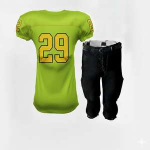 Uniforme de football américain pour jeunes de haute qualité, respirant, cousu, imprimé, maillot d'entraînement et pantalon, vêtements d'équipe, niveau professionnel - Product Image 2