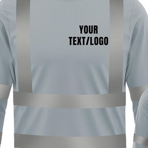 Custom Logo High Visibility <b>Yellow</b> Safety Reflective <b>Clothing</b> Working Tshirts for Men High Quality Best Selling - Product Image 6