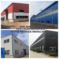Taller de estructura de acero prefabricado hecho en fábrica personalizado, almacenes Premium en China