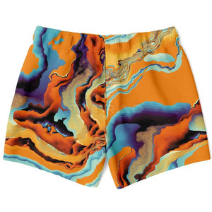 Pantalones Cortos Deportivos Sublimados para Hombre, Diseño Personalizado, Servicio OEM de Alta Calidad, Transpirables, Resistentes al Viento, Cintura Elástica, Tela de Lona - Product Image 3