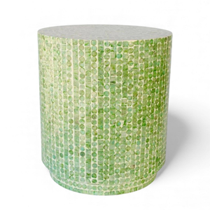 Taburetes Hechos a Mano con Incrustaciones de Nácar y Diseño de Conchas para Colecciones de Muebles de Alta Gama para Apartamentos - Product Image 2