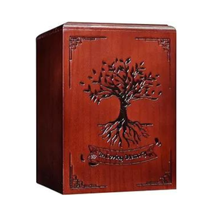 Cremation Urns Handmade Wooden Urns <b>for</b> Human <b>Ashes</b> Adult Male Female Engraved Butterfly Cremation Urn <b>Box</b> Funeral Decorative - Product Image 1