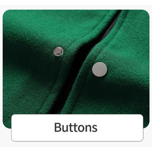 แจ็กเก็ตเบสบอลสำหรับผู้ชายเสื้อแจ็กเก็ตกันหนาวแบบลำลองปกตั้งมีหลายสี - Product Image 6