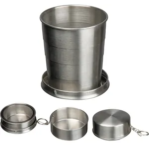 Vaso Plegable Personalizado de Acero Inoxidable HEATHER Gadgets - Product Image 1