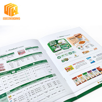 Impresión de Catálogos Personalizados con Encuadernación Cosida, Folletos a Todo Color, Libros de Productos para Promoción de Marca Alimentaria en Ferias Comerciales, MOQ Bajo