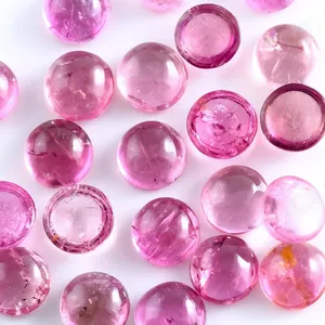 4mm turmalina Rosa Natural piedra preciosa cabujón redondo suelto IGI certificado AAA grado alta calidad fabricación de joyas al por mayor - Product Image 2