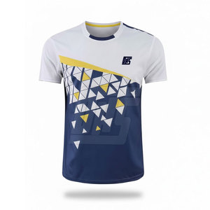 Men Tennis Uniform <b>Moisture</b> <b>Wicking</b> <b>Shirt</b> and Shorts Set for Club Training and Match Play - Product Image 3