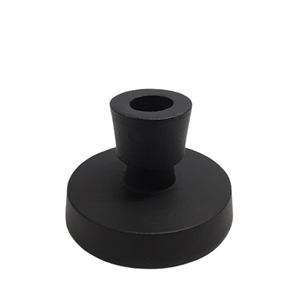 Lot de 2 bougeoirs décoratifs en aluminium de petite taille, couleur champignon, pour la maison et la décoration de table - Product Image 3