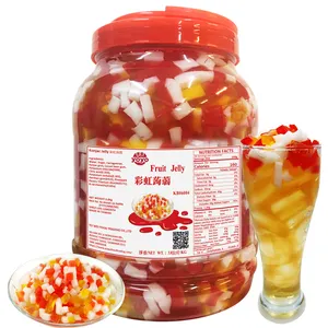 Fruit Jelly Fruit Drink Taiwan Bubble Thee Regenboog Gelei Voor Melk Thee Topping