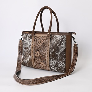 Sac fourre-tout en cuir de vache Conmarx dernier Western Weekender sacs à main pour femmes sac en cuir de vache designer sacs à main marques célèbres - Product Image 2