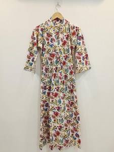 Robe longue en coton indien imprimée à la main, manches longues, style bohème, vêtements pour femmes, qualité supérieure - Product Image 5