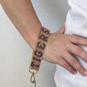 Porte-clés indiens personnalisés en perles Porte-clés indien embelli à la main Sac de perles de graines de charme - Product Image 4