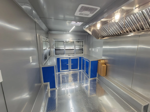 Conteneur de cuisine mobile moderne et minimaliste 8x16 avec cuisine intégrée et espace de préparation électrique intégré pour utilisation en extérieur - Product Image 6