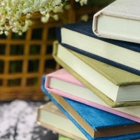 LABON Maßgefertigtes A5-Format Handgemachtes Stoff-Tagebuch Besticktes Gänseblümchen-Notizbuch mit Fadenheftung Hardcover-Journal