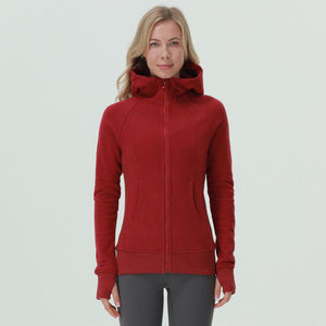 Nouveau hiver femme dames femmes épais fermeture éclair sport entraînement exercice entraînement course athlétique Fitness Yoga veste à capuche - Product Image 4
