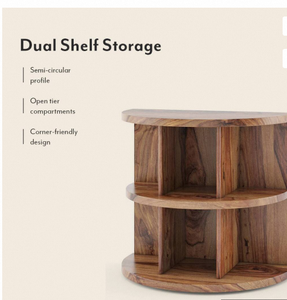 Taburete Otomano de Madera Maciza con Acabado en Teca, Mueble de Almacenamiento Moderno y Ecológico con Tapicería de Tela para Sala de Estar, Dormitorio o Entrada - Product Image 4