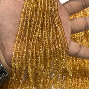 Cuentas Redondas Lisas de Citrino Natural de Alta Calidad, Amarillo, de 4 mm a 5 mm, Hilo de Piedras Preciosas, Más de 50 Años de Experiencia en la Fabricación de Joyas - Product Image 4